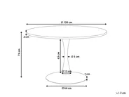 Dining Table BOCA Black 120 cm 120 cm_1002144