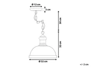 Pendant Lamp DIDESSA Metal Off-White_779282
