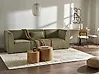 Modulsofa 3-Sitzer LEMVIG Cord Grün
