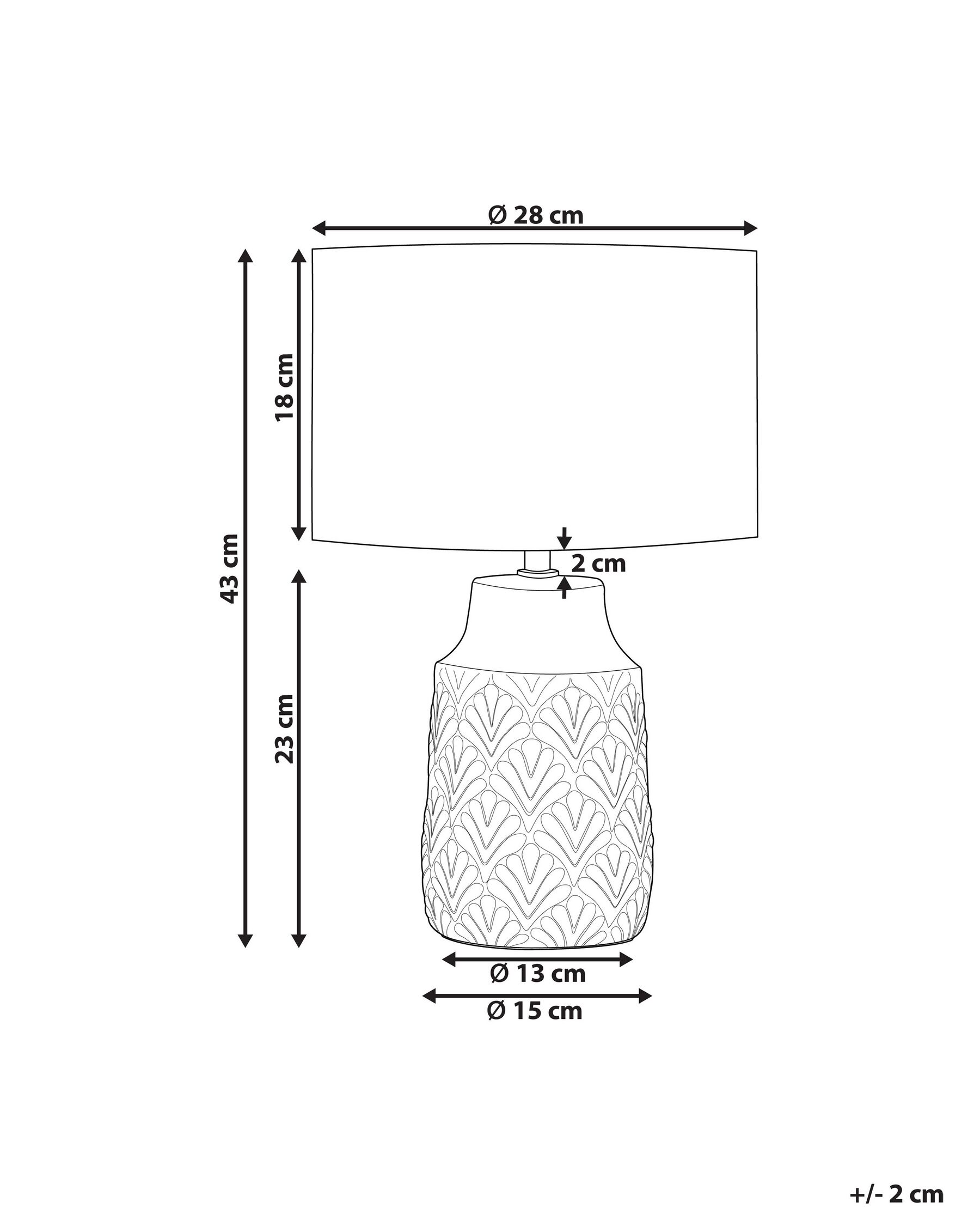 Tischlampe BALAO Keramik Gelb_843208