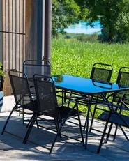 Gartenstuhl 6er Set LIVO Metall Schwarz_826845