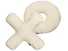 Dekokissen 2er Set HESPERIS Bouclé Beige Ohne Muster