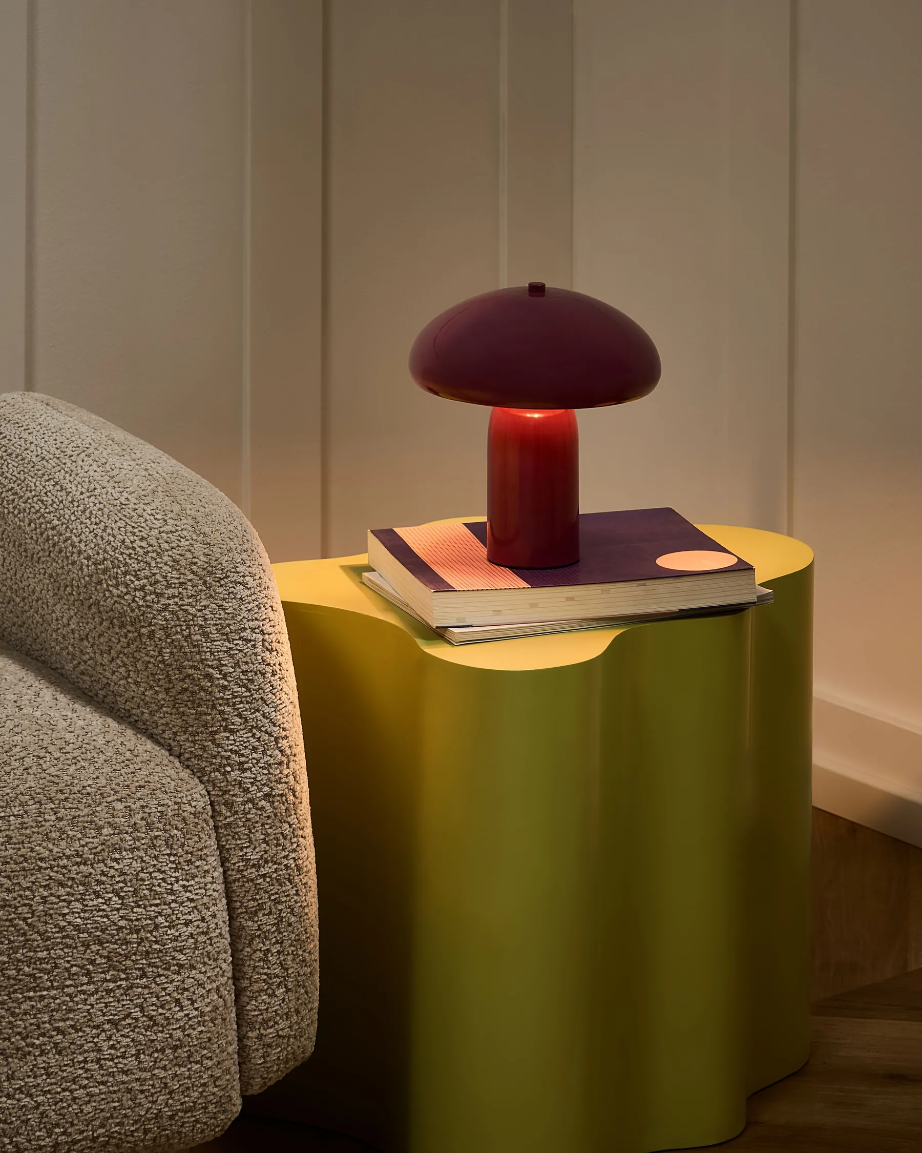 Table Lamp SANYA Metal Burgundy_1063487