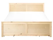 Bett mit 4 Schubladen DAUPHIN Kiefernholz Hellbraun 180 x 200 cm_1059896