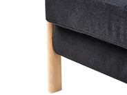 Schlafsofa 2-Sitzer EDLAND Stoff Schwarz_992644