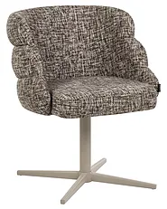 Dining Chair Swivel YOUNGSTOWN Fabric Taupe_1161801