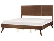 Bett mit Lattenrost ISTRES 180 x 200 cm Dunkle Esche_727944