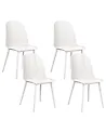 Esszimmerstuhl 4er Set EMORY Weiß