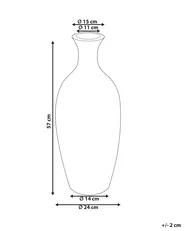 Dekovase KARDIA 57 cm Keramik Braun_850338