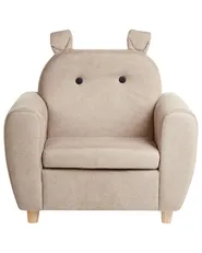 Kindersessel Nilpferd MARIBO Stoff Taupe_947844