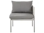 Lounge Set mit Tisch 2-Sitzer TERRACINA Metall Hellgrau_863615
