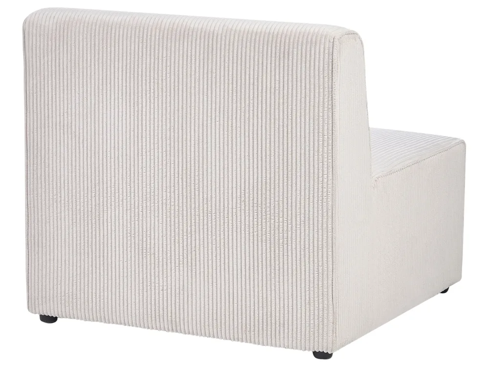 Modular Corner Sofa 4 Seater LEMVIG Corduroy Beige Left Hand_1052828