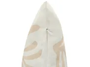 Gartenkissen 2er Set ALISMA Pflanzenmuster 30 x 50 cm Hellbeige_1135660