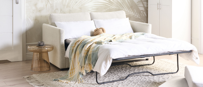 schlafcouche Das Schlafsofa – macht jeden Raum zum Gästezimmer — Zubehör:Ohne Passepartout-Rahmen