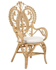 Pfauenstuhl CARRARA Rattan Naturfarben_885388