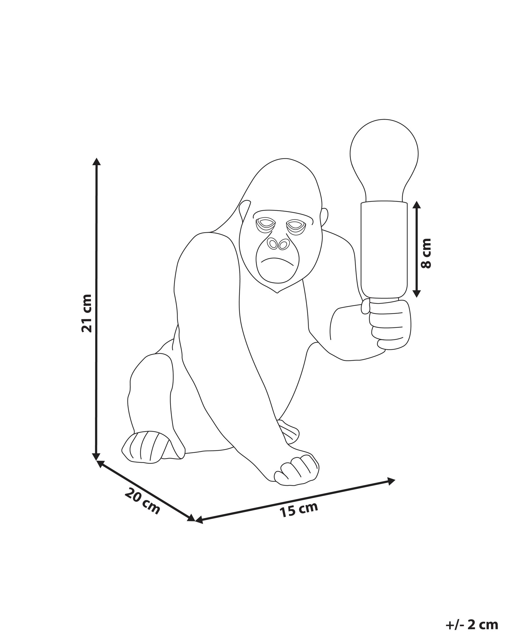 Table Lamp Gorilla HARAMBE Gold_1003449