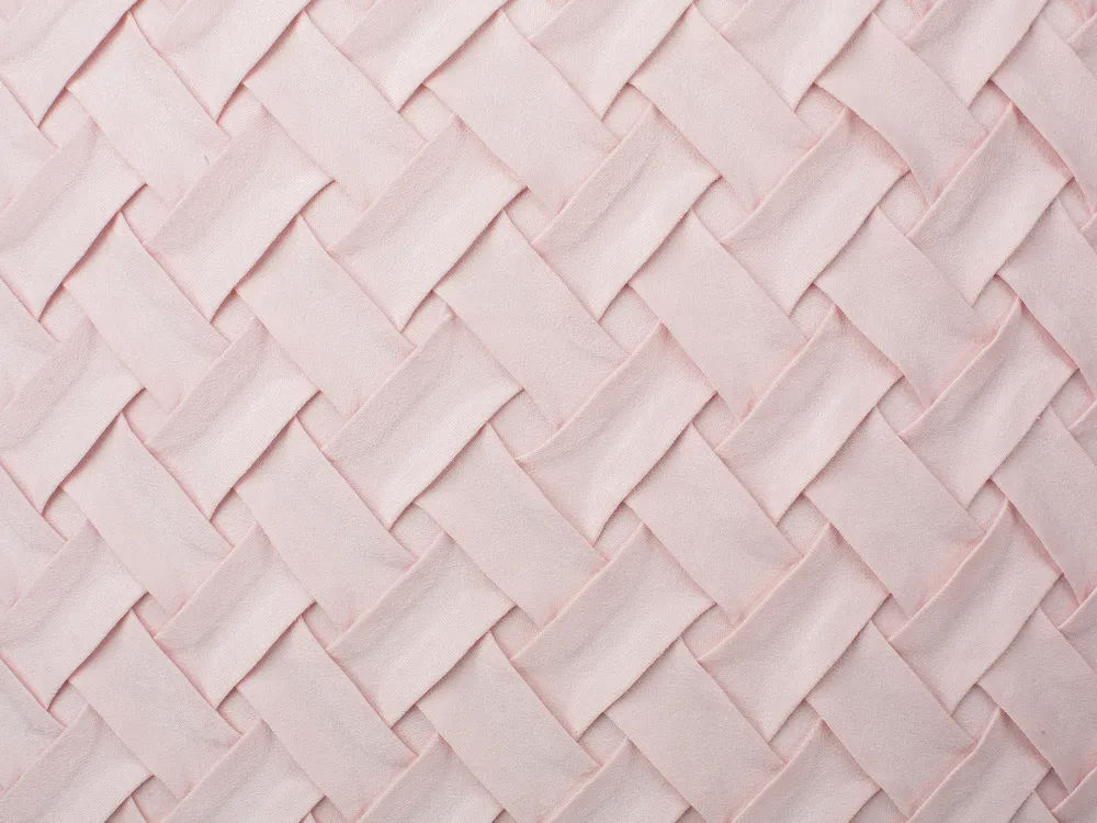 Set of 2 Decorative Cushions TITHONIA 45 x 45 cm Pink Chevron Pattern_770210