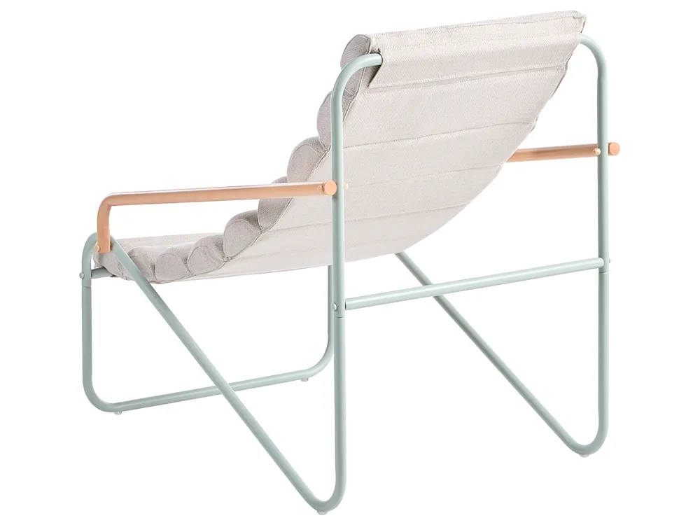 Lounge Set mit Tisch 2-Sitzer PASTO Metall Mintgrün_1057505