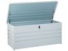 Aufbewahrungsbox CEBROSA 132 cm 62 cm Metall Hellgrau