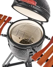 Holzkohlegrill KAMADO Keramik Schwarz_1009516