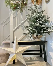 Künstlicher Weihnachtsbaum mit Schnee RINGROSE 90 cm Grün_887412