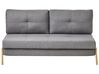 Schlafsofa 2-Sitzer EDLAND Stoff Dunkelgrau