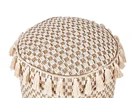 Pouf PIRAK Baumwolle Hellbeige_887230