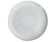 Set of 4 Dinner Plates SESAME Stoneware Light Grey_957369