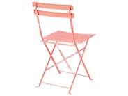 Bistro Set klappbar FIORI Metall Korallenrot_879162