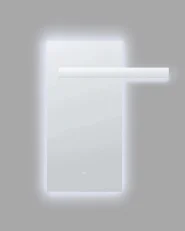 LED-Badezimmer-Spiegel MAUX 83 cm 100 cm Silber_1093782