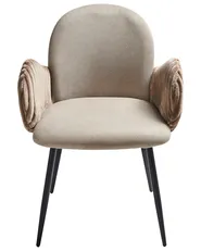 Esszimmerstuhl 2er Set AMITY Stoff Taupe_963633