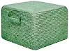 Pouf DHADAR Jute Grün