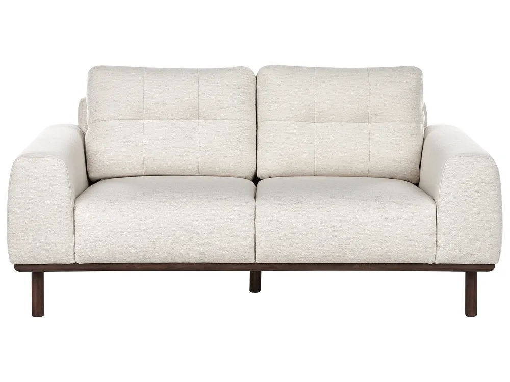 Sofa 2-Sitzer LAURILA Stoff Hellbeige