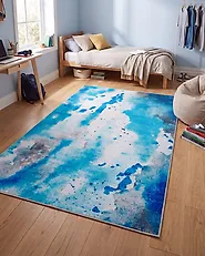 Teppich BOZAT Blau 140 x 200 cm_1177586