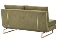 Living Room Set 6 Seater JERSLEV Fabric Green_1013605