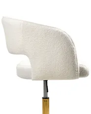 Schreibtischstuhl KATONAH Bouclé Cremeweiß_1016664