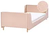 Kids Bed Boucle LAYE 90 x 200 cm (EU Single) Beige