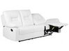 Manual Recliner Sofa 3 Seater BERGEN Faux Leather White