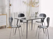Esstisch SANTIAGO Grauer Betoneffekt 120 cm 80 cm_775918