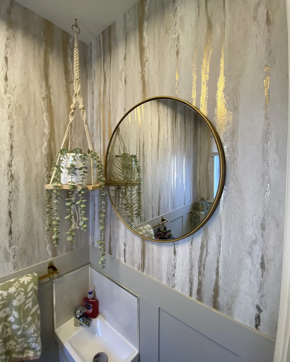 Wandspiegel SAUVIE 57 cm 57 cm Gold_939918