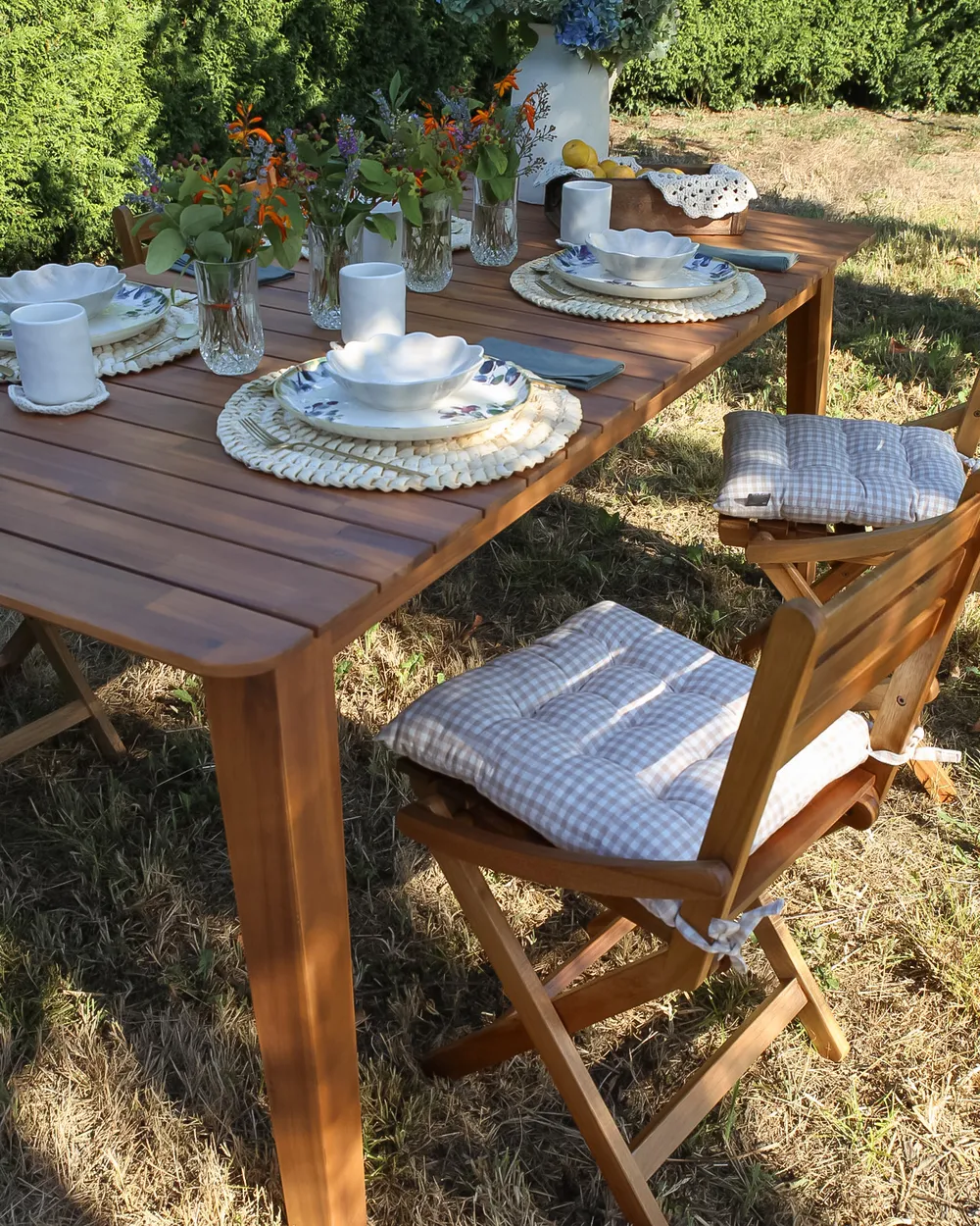 Gartentisch FORNELLI 180 cm 90 cm Akazienholz Braun_933248