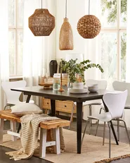 Pendant Lamp LWELA Bamboo Wood Natural_836529