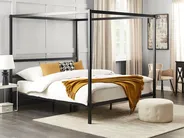 Himmelbett Metall LESTARDS 180 x 200 cm Schwarz_863411