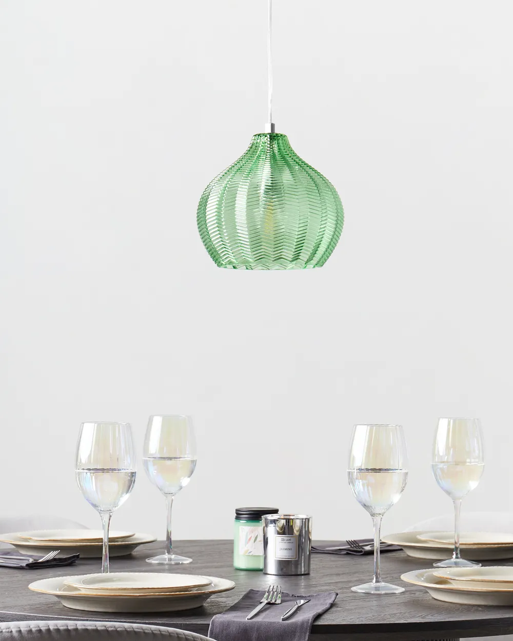 Hängeleuchte KEILA Glas Grün_867368
