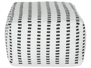 Pouf GAJAN Stoff Weiß_931683