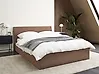 Bett mit Stauraum ORBEY Bouclé Braun 140 x 200 cm