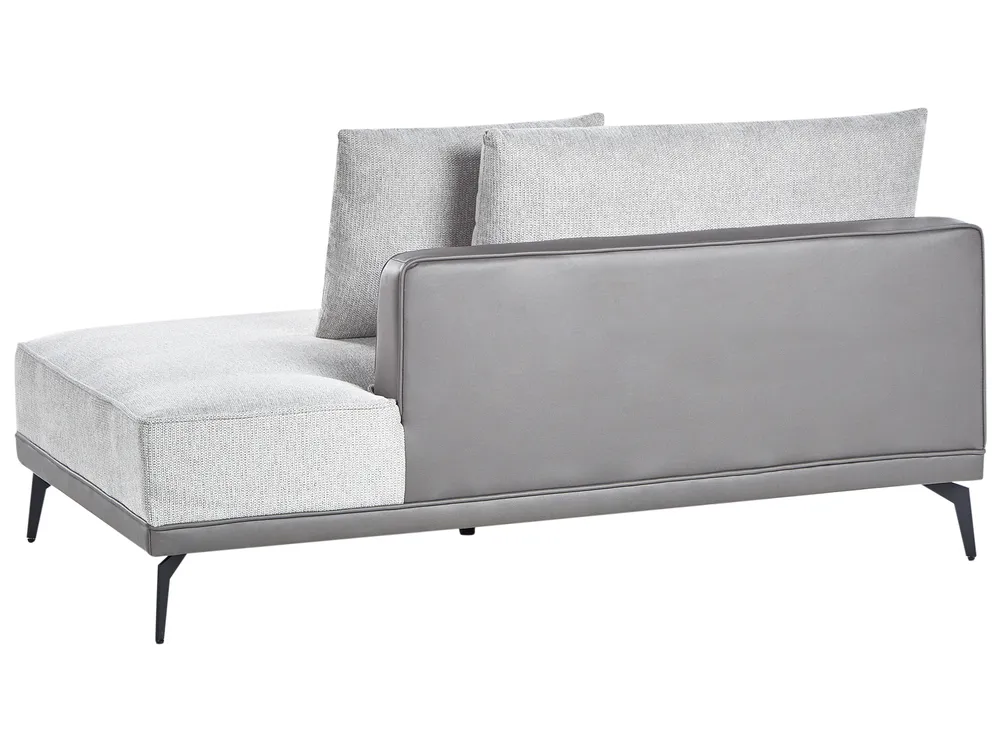 Corner Sofa 3 Seater MYKEN Fabric Light Grey Right Hand_952086