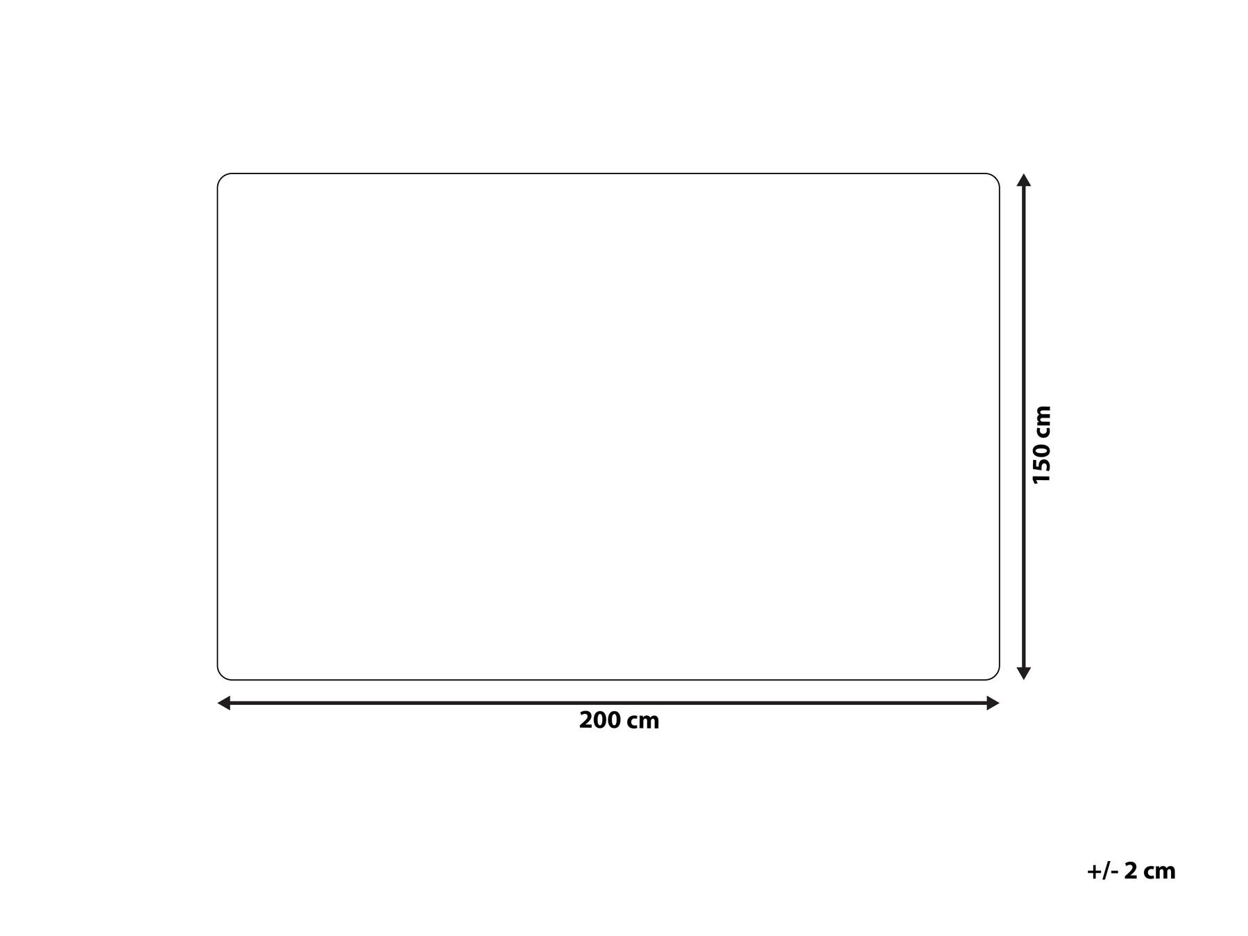 Kuscheldecke ABTEH 150 x 200 cm Weiß_789937