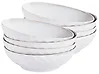 Suppenteller 8er Set SESAME Steinzeug Hellgrau 18 cm