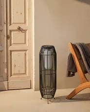 Solarbetriebene Laterne DONGWE 70 cm Schwarz_1042975
